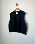 Le Bon Shoppe Granny Cotton Sweater Vest in Black