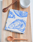 Oyster Tea Towel in Blue-Violet