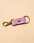 Primecut Leather Keychain in Sorbet