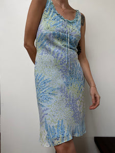 90's Watercolor Midi Dress