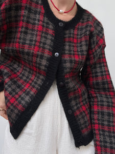 Scottish Mohair Button Knit