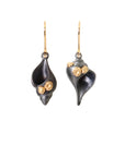 Hannah Blount Jewelry Sea Shell Duet Ruthie B. Earrings with Barnacles