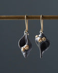 Hannah Blount Jewelry Sea Shell Duet Ruthie B. Earrings with Barnacles