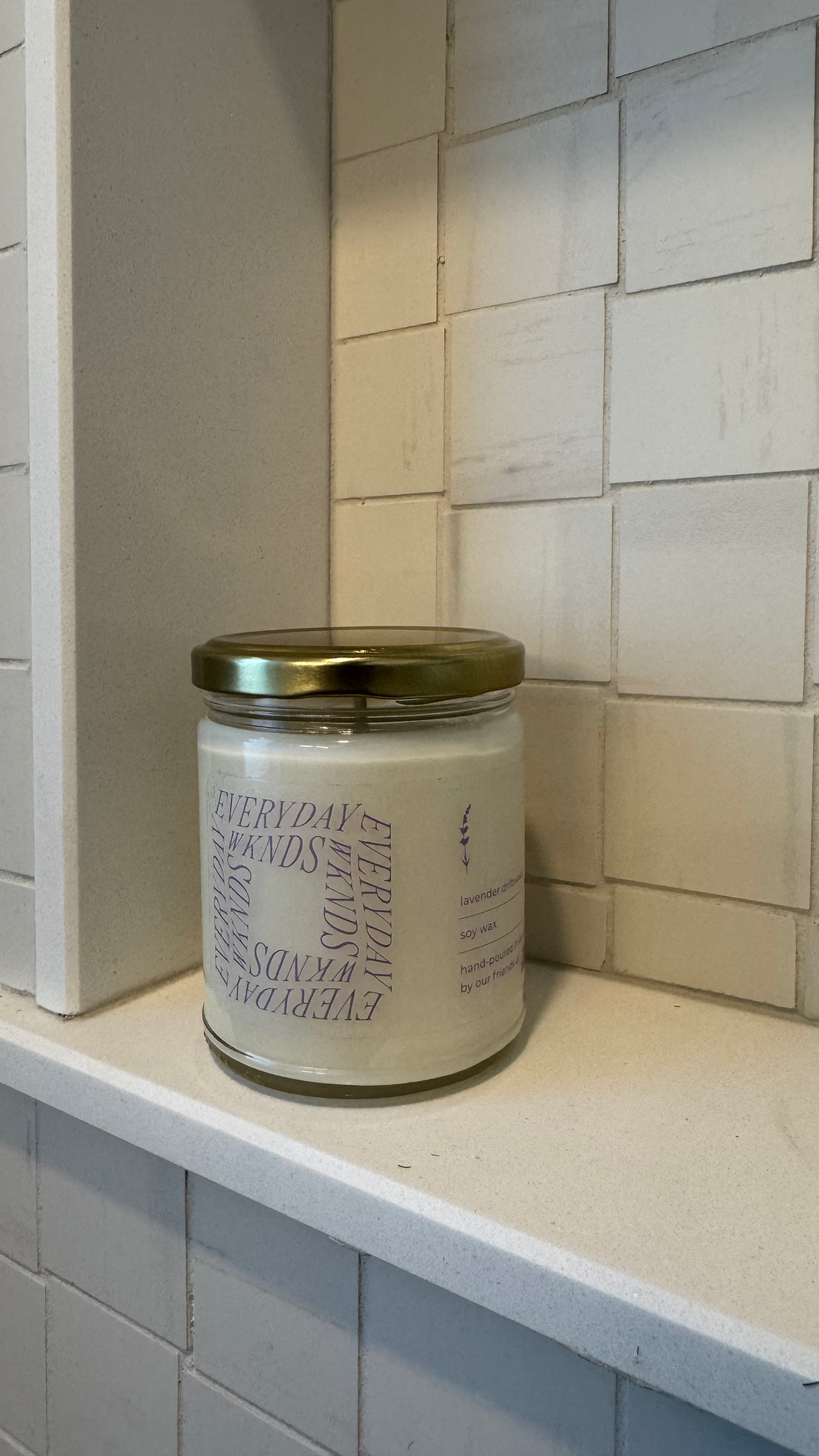 Everyday WKNDS 9oz Scented Candle in Lavender Driftwood