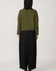 Laude the Label Mare Rolled Neck Sweater in Olive