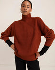 Paper Label Lauren Sweater in Brick Red