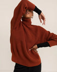 Paper Label Lauren Sweater in Brick Red