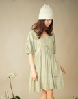 Bailey Renee Poet Dress in Green Lilly