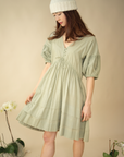 Bailey Renee Poet Dress in Green Lilly