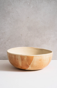 Caramel Stoneware Nesting Bowl Set