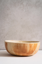 Load image into Gallery viewer, Caramel Stoneware Nesting Bowl Set
