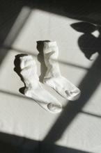 Load image into Gallery viewer, Cottage Socks WHITE LINEN
