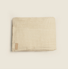 Load image into Gallery viewer, The Weightless Waffle Throw Blanket: Cream
