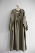 Load image into Gallery viewer, Organic Muslin Meadow Dress SAGE
