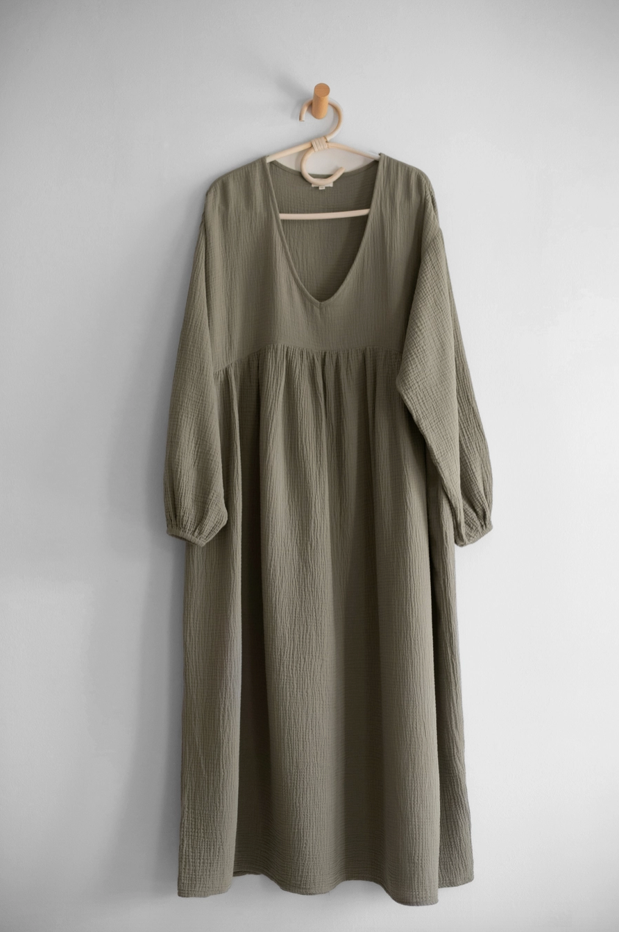Organic Muslin Meadow Dress SAGE