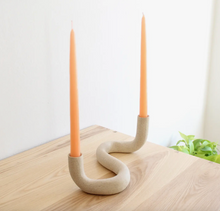 Load image into Gallery viewer, Wavy Ceramic Candlestick Holder
