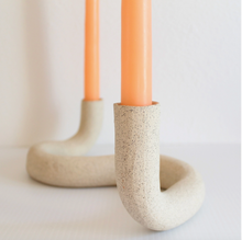 Load image into Gallery viewer, Wavy Ceramic Candlestick Holder
