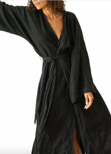Belle The Label - The Robe Dress: Charcoal
