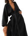 Belle The Label - The Robe: Charcoal