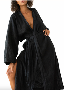 Belle The Label - The Robe Dress: Charcoal