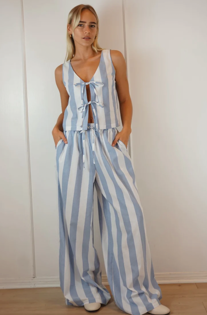 Shop Shani Lou Pant in Stripe