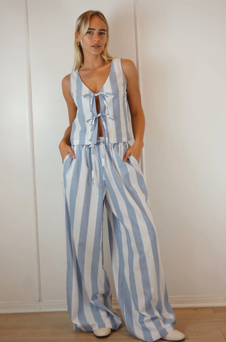 Shop Shani Lou Pant in Stripe