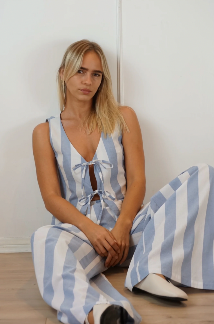 Shop Shani Lou Pant in Stripe