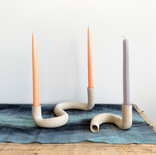 Load image into Gallery viewer, Janelle Gramling Noodle Ceramic Candlestick Holder - Small
