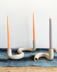 Janelle Gramling Noodle Ceramic Candlestick Holder - Small