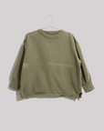 Rawson Vintage French Faded Crew Sweatshirt in Olive Green