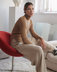 The Knotty Ones Austėja Merino Wool Turtleneck in Nutmeg