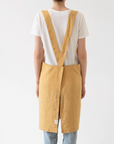 Linen Tales Crossback Apron in Honey