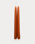 The 14 in. Hand-Dipped Taper Candle in Burnt Orange