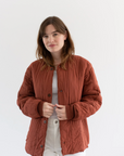 Rawson Vintage Overdye Brick Red Cotton Quilt Jacket