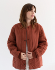 Rawson Vintage Overdye Brick Red Cotton Quilt Jacket