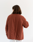 Rawson Vintage Overdye Brick Red Cotton Quilt Jacket