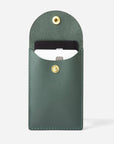 The Biggie Leather Card Case: Evergreen