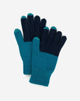 Colorblock Knit Touchscreen Gloves