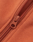 Norsu Toddler Organic Fleece Hooded Jacket in Rust