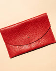 Primecut Envelope Pouch in Tomato Leather