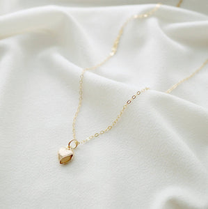 Tiny Heart Necklace - 14K Gold Fill