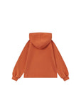 Norsu Toddler Organic Fleece Hooded Jacket in Rust