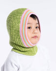 Kids Varsity Balaclava in Lime