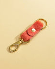 Primecut Hair on Hide Keychain in Salmon