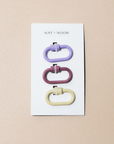 Nat & Noor Mini Lock Keychain Set