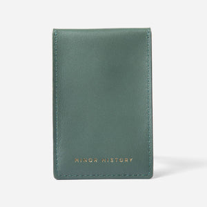 The Biggie Leather Card Case: Limestone
