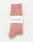 Le Bon Shoppe Classic Cashmere Socks in Rose Petal