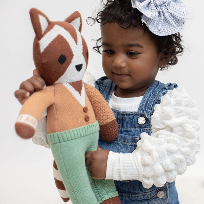 Flint the Raccoon Cotton Knit Doll