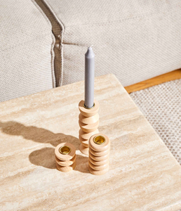 Totem Wooden Candle Holder - Tall Nº 3