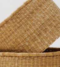 Load image into Gallery viewer, 2-in-1 Nestled Woven Basket Set

